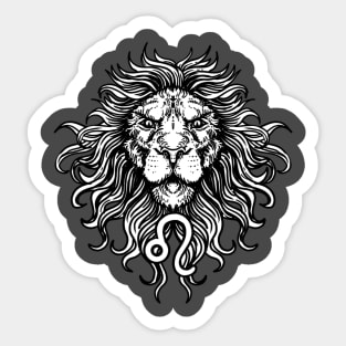 Leo Zodiac Sign Birthday Gift Sticker